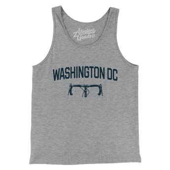 Washington Dc Cycling Men/Unisex Tank Top-Athletic Heather-Allegiant Goods Co. Vintage Sports Apparel