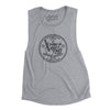 Tennessee State Quarter Women's Flowey Scoopneck Muscle Tank-Athletic Heather-Allegiant Goods Co. Vintage Sports Apparel