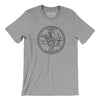 Illinois State Quarter Men/Unisex T-Shirt-Athletic Heather-Allegiant Goods Co. Vintage Sports Apparel