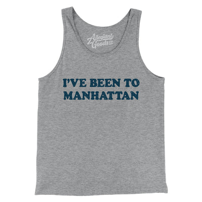 I've Been To Manhattan Men/Unisex Tank Top-Athletic Heather-Allegiant Goods Co. Vintage Sports Apparel