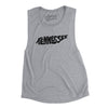 Tennessee State Shape Text Women's Flowey Scoopneck Muscle Tank-Athletic Heather-Allegiant Goods Co. Vintage Sports Apparel