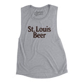 St. Louis Beer Women's Flowey Scoopneck Muscle Tank-Allegiant Goods Co. Vintage Sports Apparel
