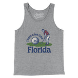 I Have A Tee Time In Florida Men/Unisex Tank Top-Athletic Heather-Allegiant Goods Co. Vintage Sports Apparel