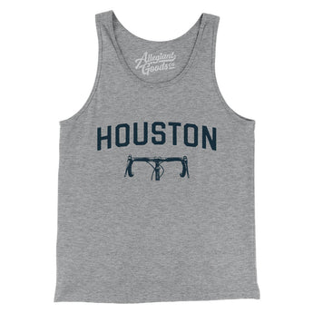Houston Cycling Men/Unisex Tank Top-Athletic Heather-Allegiant Goods Co. Vintage Sports Apparel