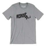 Massachusetts State Shape Text Men/Unisex T-Shirt-Allegiant Goods Co. Vintage Sports Apparel
