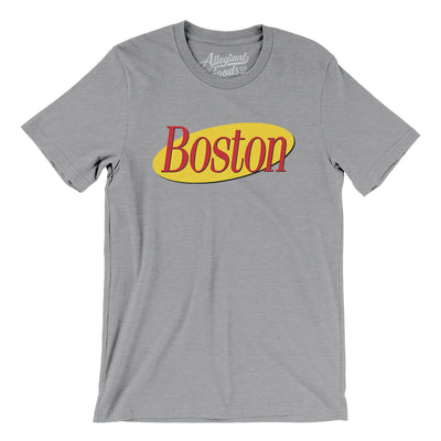 Boston Seinfeld Men/Unisex T-Shirt-Athletic Heather-Allegiant Goods Co. Vintage Sports Apparel