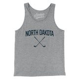 North Dakota Golf Men/Unisex Tank Top-Athletic Heather-Allegiant Goods Co. Vintage Sports Apparel