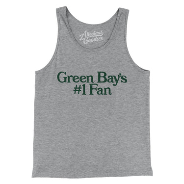Green Bay's Number 1 Fan Men/Unisex Tank Top-Allegiant Goods Co. Vintage Sports Apparel