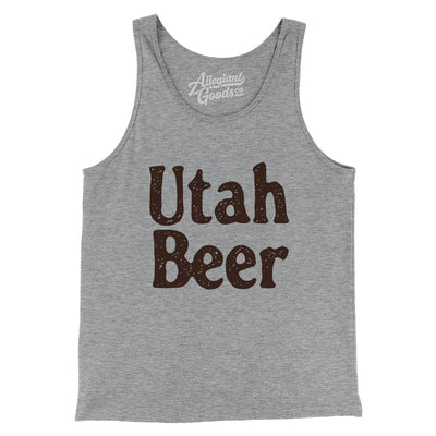Utah Beer Men/Unisex Tank Top-Athletic Heather-Allegiant Goods Co. Vintage Sports Apparel