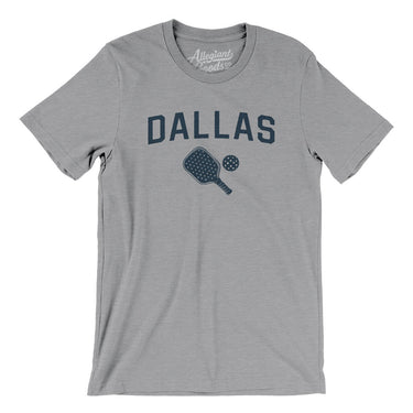 Dallas Pickleball Men/Unisex T-Shirt-Athletic Heather-Allegiant Goods Co. Vintage Sports Apparel