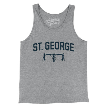 St. George Cycling Men/Unisex Tank Top-Athletic Heather-Allegiant Goods Co. Vintage Sports Apparel