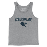 Coeur D'alene Pickleball Men/Unisex Tank Top-Athletic Heather-Allegiant Goods Co. Vintage Sports Apparel