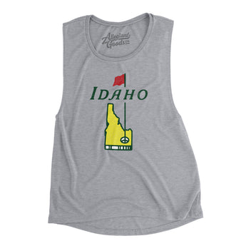Idaho Golf Women's Flowey Scoopneck Muscle Tank-Athletic Heather-Allegiant Goods Co. Vintage Sports Apparel