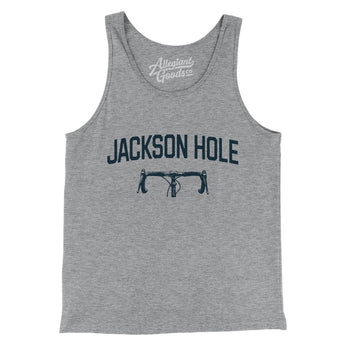 Jackson Hole Cycling Men/Unisex Tank Top-Athletic Heather-Allegiant Goods Co. Vintage Sports Apparel