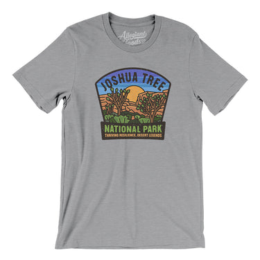 Joshua Tree National Park Badge Men/Unisex T-Shirt-Athletic Heather-Allegiant Goods Co. Vintage Sports Apparel