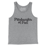 Pittsburgh's Number 1 Fan Men/Unisex Tank Top-Athletic Heather-Allegiant Goods Co. Vintage Sports Apparel