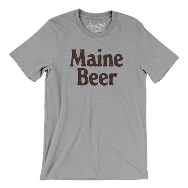 Maine Beer Men/Unisex T-Shirt-Athletic Heather-Allegiant Goods Co. Vintage Sports Apparel