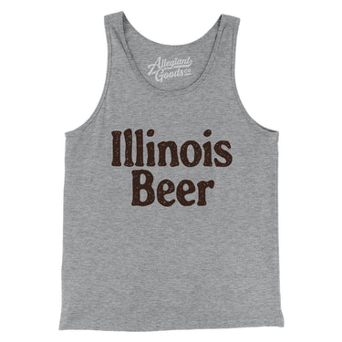 Illinois Beer Men/Unisex Tank Top-Athletic Heather-Allegiant Goods Co. Vintage Sports Apparel