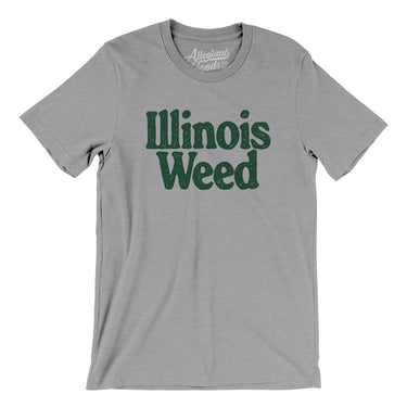 Illinois Weed Men/Unisex T-Shirt-Athletic Heather-Allegiant Goods Co. Vintage Sports Apparel