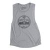 Utah State Quarter Women's Flowey Scoopneck Muscle Tank-Athletic Heather-Allegiant Goods Co. Vintage Sports Apparel