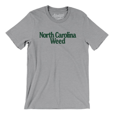 North Carolina Weed Men/Unisex T-Shirt-Athletic Heather-Allegiant Goods Co. Vintage Sports Apparel