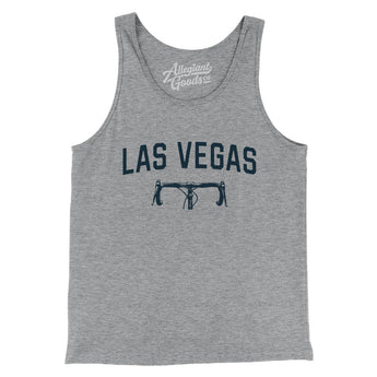 Las Vegas Cycling Men/Unisex Tank Top-Athletic Heather-Allegiant Goods Co. Vintage Sports Apparel
