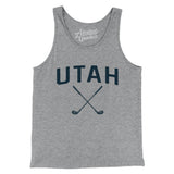 Utah Golf Men/Unisex Tank Top-Athletic Heather-Allegiant Goods Co. Vintage Sports Apparel