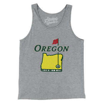 Oregon Golf Men/Unisex Tank Top-Allegiant Goods Co. Vintage Sports Apparel