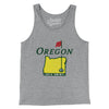 Oregon Golf Men/Unisex Tank Top-Athletic Heather-Allegiant Goods Co. Vintage Sports Apparel