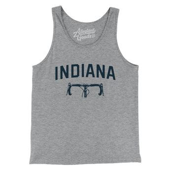 Indiana Cycling Men/Unisex Tank Top-Athletic Heather-Allegiant Goods Co. Vintage Sports Apparel