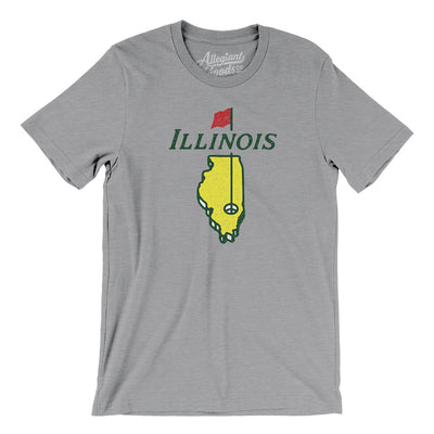 Illinois Golf Men/Unisex T-Shirt-Athletic Heather-Allegiant Goods Co. Vintage Sports Apparel