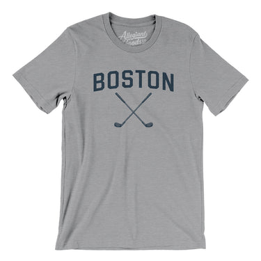 Boston Golf Men/Unisex T-Shirt-Athletic Heather-Allegiant Goods Co. Vintage Sports Apparel