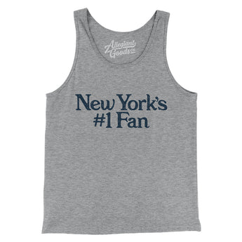 New York's Number 1 Fan Men/Unisex Tank Top-Allegiant Goods Co. Vintage Sports Apparel