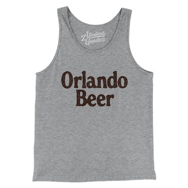 Orlando Beer Men/Unisex Tank Top-Athletic Heather-Allegiant Goods Co. Vintage Sports Apparel