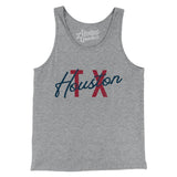 Houston Tx Overprinted Men/Unisex Tank Top-Allegiant Goods Co. Vintage Sports Apparel