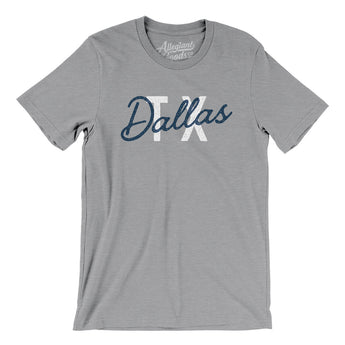 Dallas Tx Overprinted Men/Unisex T-Shirt-Athletic Heather-Allegiant Goods Co. Vintage Sports Apparel