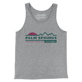 Palm Springs Mountain Sunset Men/Unisex Tank Top-Athletic Heather-Allegiant Goods Co. Vintage Sports Apparel