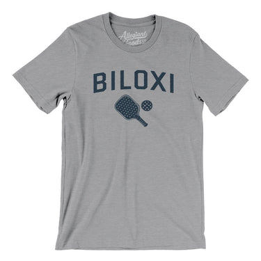 Biloxi Pickleball Men/Unisex T-Shirt-Athletic Heather-Allegiant Goods Co. Vintage Sports Apparel