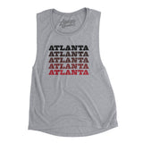 Atlanta Repeat Women's Flowey Scoopneck Muscle Tank-Allegiant Goods Co. Vintage Sports Apparel