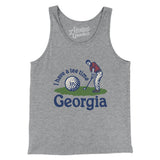 I Have A Tee Time In Georgia Men/Unisex Tank Top-Athletic Heather-Allegiant Goods Co. Vintage Sports Apparel