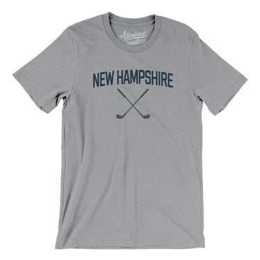 New Hampshire Golf Men/Unisex T-Shirt-Athletic Heather-Allegiant Goods Co. Vintage Sports Apparel