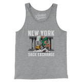 New York Sack Exchange Men/Unisex Tank Top-Athletic Heather-Allegiant Goods Co. Vintage Sports Apparel