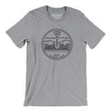 Utah State Quarter Men/Unisex T-Shirt-Athletic Heather-Allegiant Goods Co. Vintage Sports Apparel