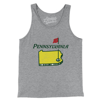 Pennsylvania Golf Men/Unisex Tank Top-Athletic Heather-Allegiant Goods Co. Vintage Sports Apparel