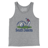 I Have A Tee Time In South Dakota Men/Unisex Tank Top-Athletic Heather-Allegiant Goods Co. Vintage Sports Apparel