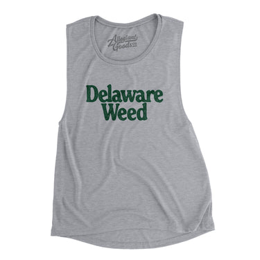 Delaware Weed Women's Flowey Scoopneck Muscle Tank-Allegiant Goods Co. Vintage Sports Apparel