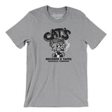 Cat's Records and Tapes in Athletic Heather Color