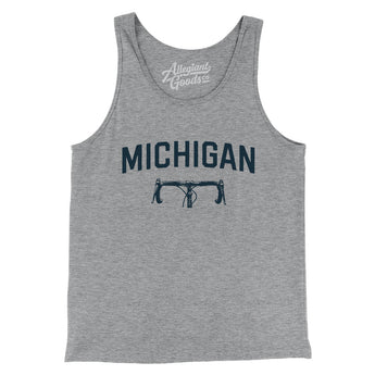 Michigan Cycling Men/Unisex Tank Top-Athletic Heather-Allegiant Goods Co. Vintage Sports Apparel