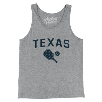 Texas Pickleball Men/Unisex Tank Top-Athletic Heather-Allegiant Goods Co. Vintage Sports Apparel