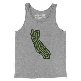 California Golf Course Men/Unisex Tank Top-Athletic Heather-Allegiant Goods Co. Vintage Sports Apparel